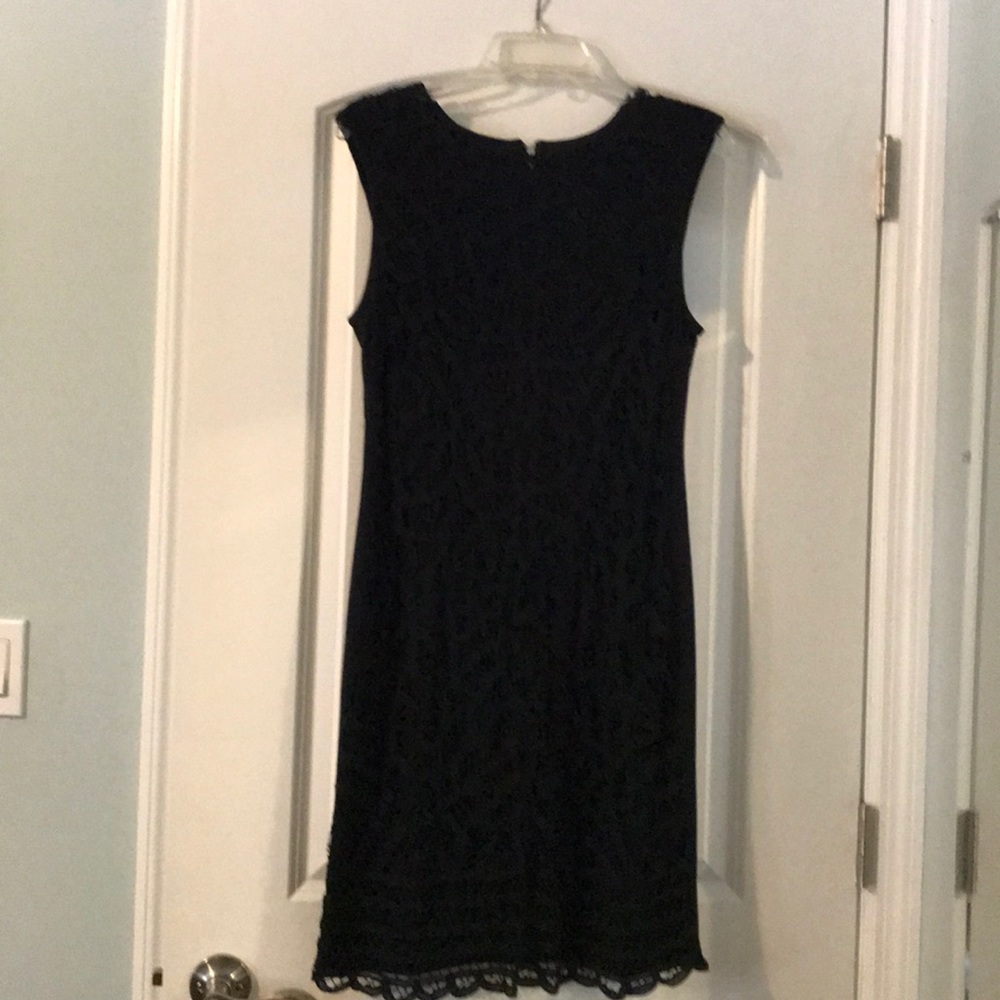Black macrame dress INC